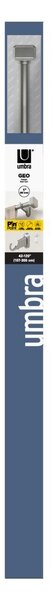 Стоманен разширяем прът за завеси в матово сребрист цвят 107 - 305 cm Geo – Umbra