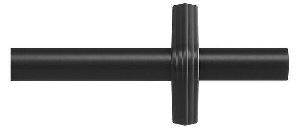 Матово черно стоманен разширяем прът за завеси 107 - 305 cm Trinity – Umbra