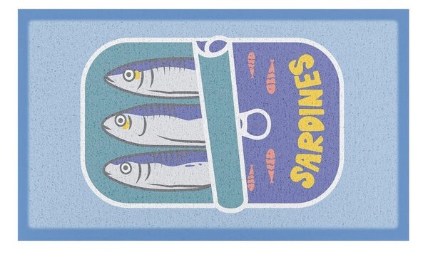 Изтривалка от рециклирана пластмаса 40x70 cm Sardine Tin – Artsy Doormats