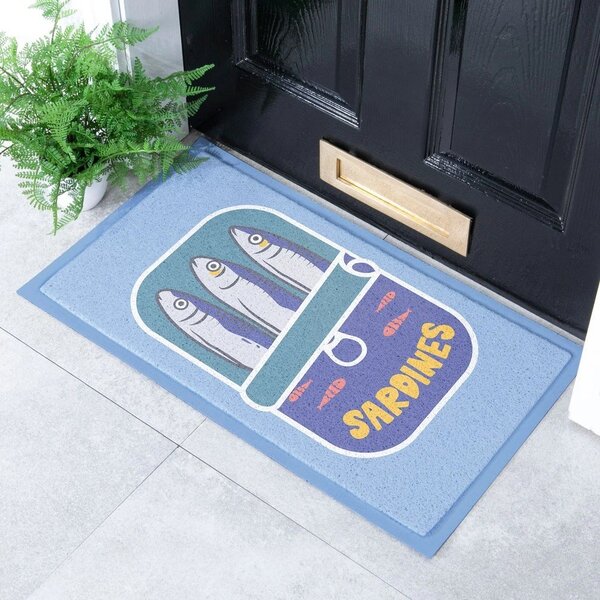 Изтривалка от рециклирана пластмаса 40x70 cm Sardine Tin – Artsy Doormats