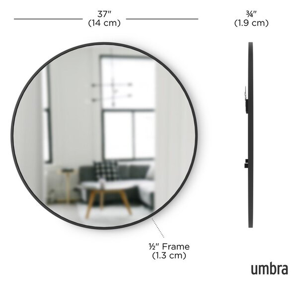 Стенно огледало ø 94 cm Hub – Umbra