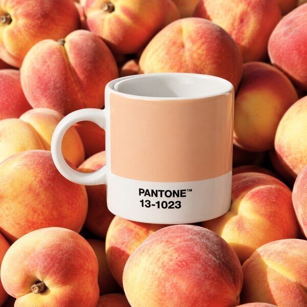 Прасковена порцеланова чаша за еспресо 120 ml Peach Fuzz 13-1023 – Pantone