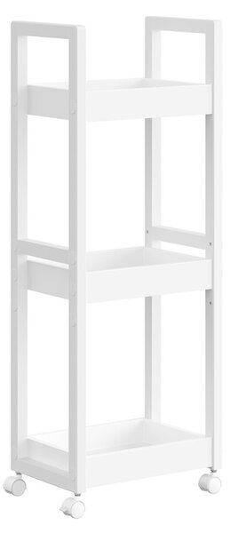 Рафт за баня Songmics бял 30x20x80 см