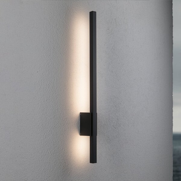 Paulmann Stan LED външна стенна лампа 80 cm, Черен, Метал, Модерен
