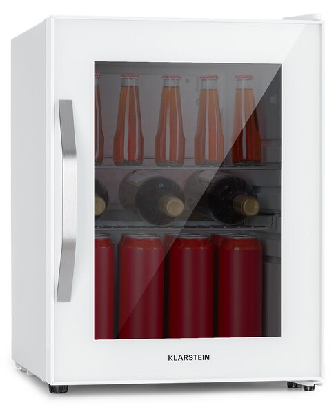 Klarstein Beersafe M Quartz, охладител, 33 литра, 2 рафта, панорамна стъклена врата, неръждаема стомана