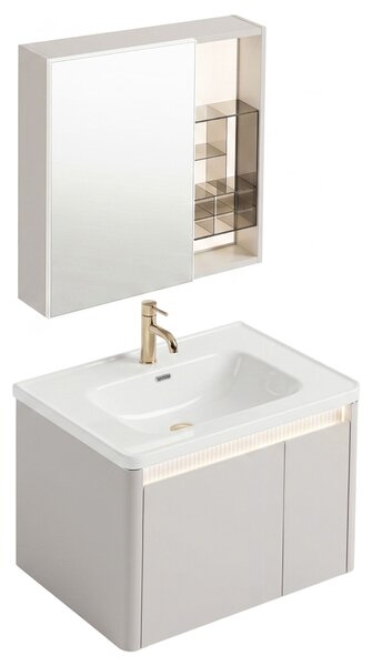 Комплект мебели за баня с мивка Sora DE07-60 Beige 60CM