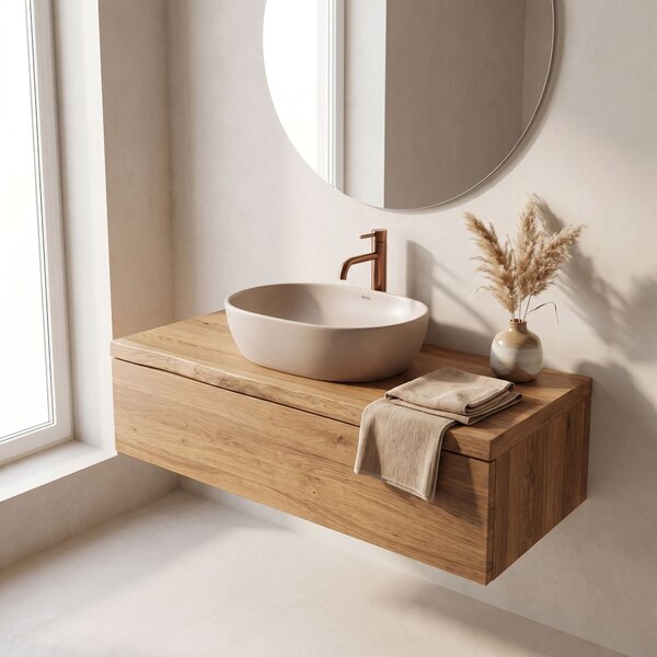 Умивалник за плот Rea Focus Taupe