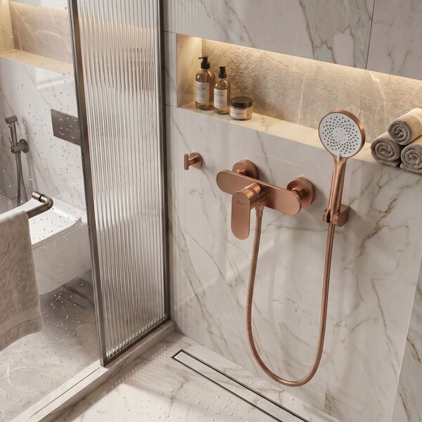 Смесител за душ Rea DROP Brush Copper