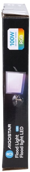 Aigostar - RGB LED прожектор с регулируема яркост LED/100W/230V IP65 + дистанционно управление