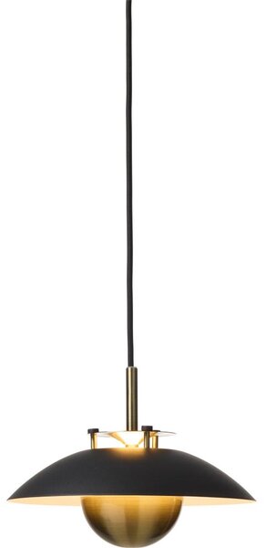 Halo Design 749034-LED Димируем подвесен полилей на кабел STEPP LED/12W/230V Ø24 см черен/месинг