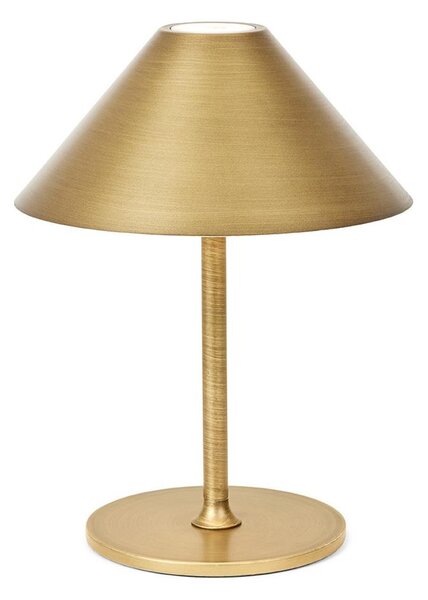 Halo Design 800841 - LED презареждаема настолна лампа HYGGE с димер LED/3W/4000 mAh IP54 месинг