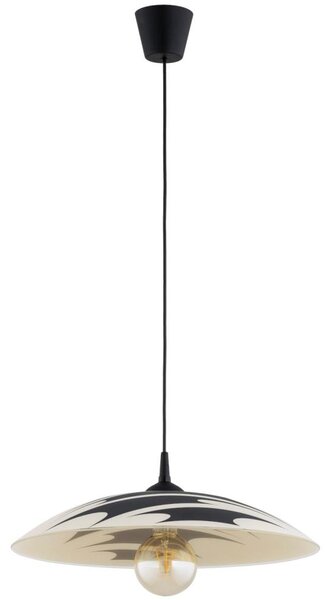 Полилей на кабел ARMI 1xE27/15W/230V черен/бежов