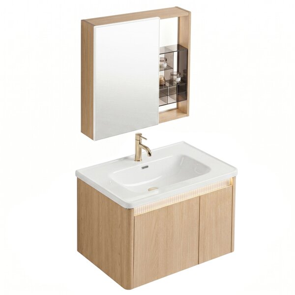 Комплект мебели за баня с мивка Sora DE07-70 Oak 70CM