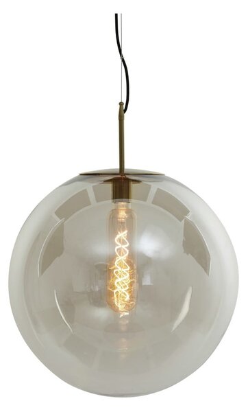 Висящо осветително тяло бронзово със стъклен абажур ø 48 cm Medina – Light & Living