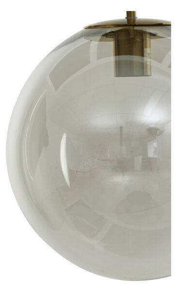 Висящо осветително тяло бронзово със стъклен абажур ø 48 cm Medina – Light & Living