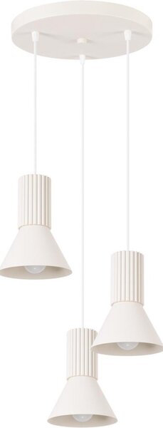 Sollux SL.1871 - Подвесен полилей ESTRIA 3xE14/10W/230V Ø 30 cm кремав