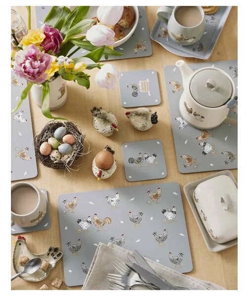 Коркови подложки за хранене в комплект 4 бр. 21x29 cm Hen House – Cooksmart ®