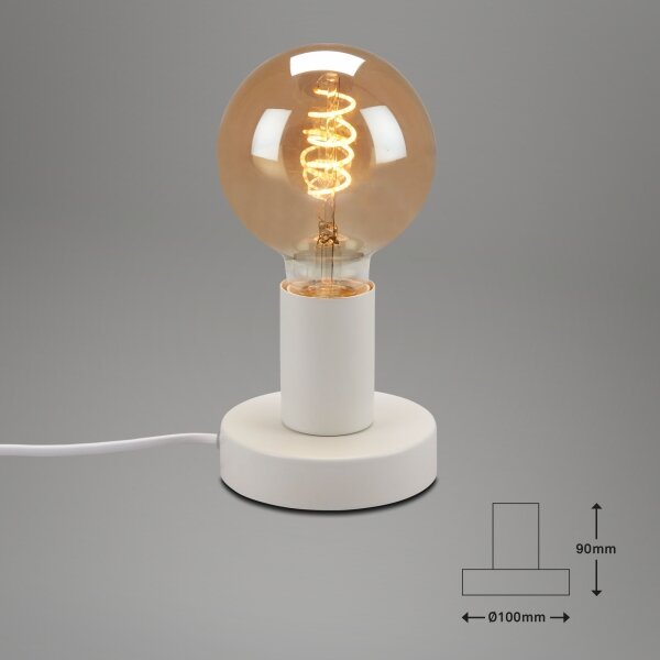 Briloner 7023-016 - Настолна лампа TEEPU 1xE27/10W/230V бял