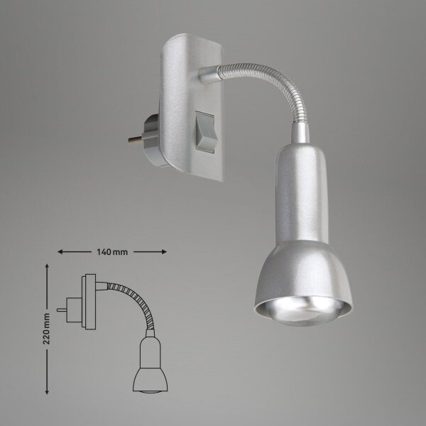 Briloner 2739-014P - Лампа с щепсел 1xE14/25W/230V