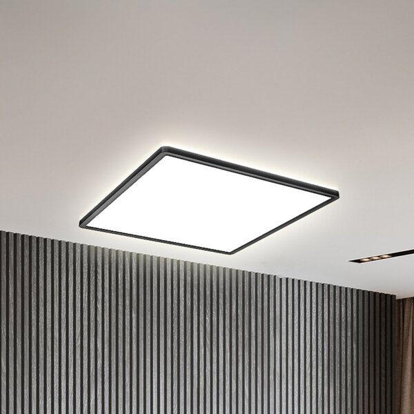 B.K. Licht LED панел Slim Remote RGBW, 42 x cm, черен, задно осветление, Затъмняване, Черен, кабинет / офис, Пластмаса
