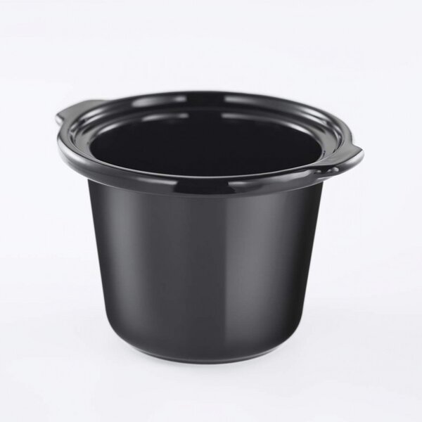 Уред за бавно готвене Slow Cooker Russell Hobbs Compact Home 25570-56, 145W, 2 л, 3 темп. настройки, Керамичен съд, Без BPA и PFAS, Черен/инокс