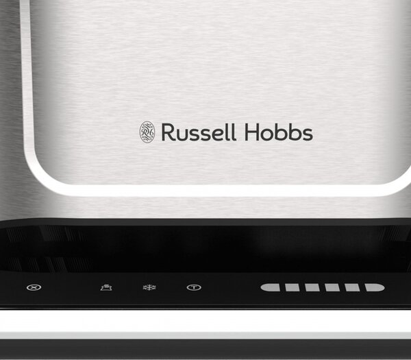 Тостер за хляб Russell Hobbs Attentiv 26210-56, 1640W, 2 филии, 6 степени, Центриране, Сензорно управление, LED, Запаметяване, Високо повдигане, Без BPA и PFAS, Инокс/черен
