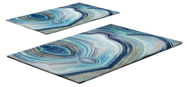 Сини килими за баня в комплект от 2 бр. 60x100 cm – Foutastic