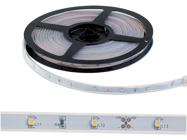 LED ЛЕНТА SMD3528 12VDC 30PCS/M 2700K IP65