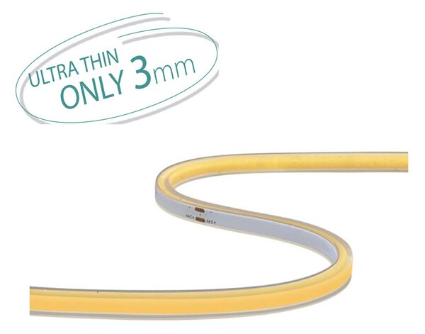 EL-1313 LED ЛЕНТА COB 3MM 24VDC 5W 3000K IP65