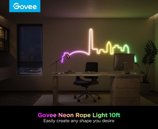 Govee - Neon 2 MATTER гъвкава LED лента 3m RGBIC Wi-Fi