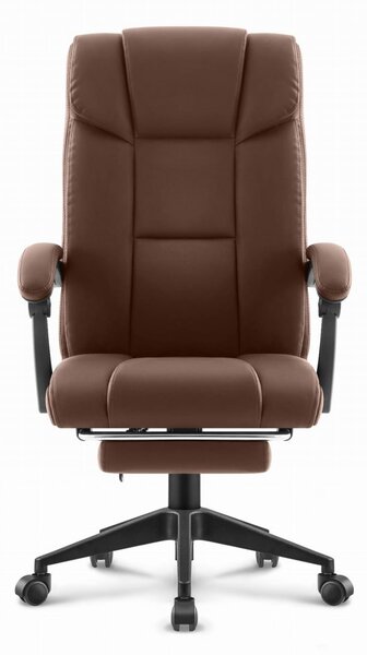 Офис стол HC-1029 BROWN с поставка за крака