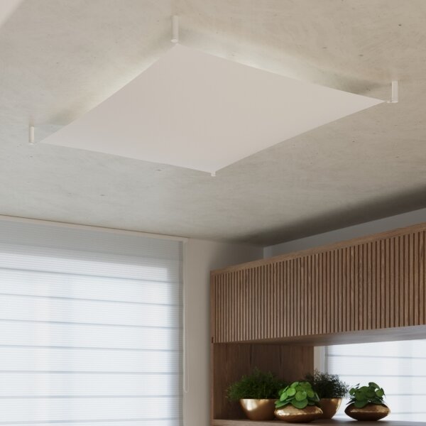 Sollux SL.0738 - LED таванен плафон LUNA 4xG13/8,5W/230V 105x105 cm бял