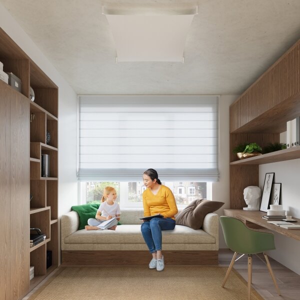 Sollux SL.0738 - LED таванен плафон LUNA 4xG13/8,5W/230V 105x105 cm бял
