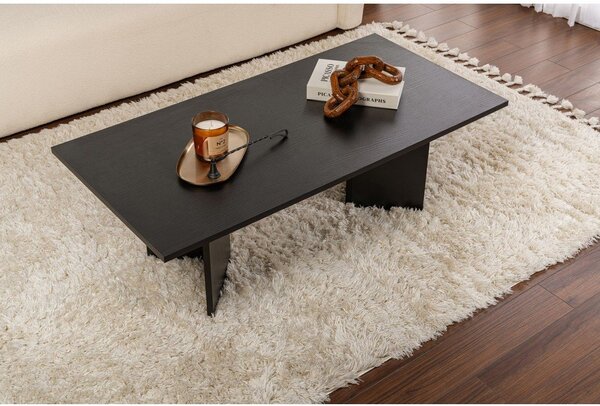 Черна матова масичка за кафе 60x119 cm Sabin – Kalune Design