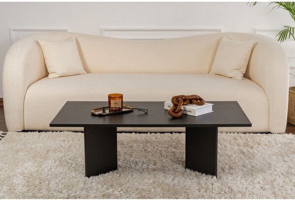 Черна матова масичка за кафе 60x119 cm Sabin – Kalune Design