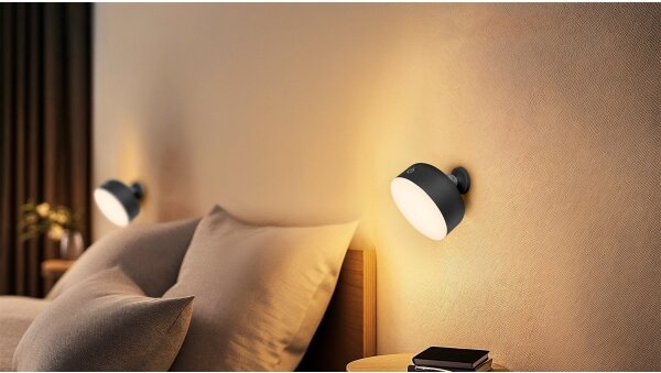 Osram - Димируема презареждаема настолна лампа 3 в 1 DECOR HELPER LED/1,8W/5V черна