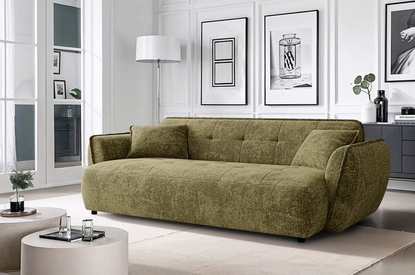 Зелен шенилов диван 250 cm Nelia Big – Ropez