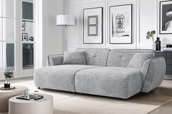 Светлосив шенилов диван 252 cm Nelia Big – Ropez