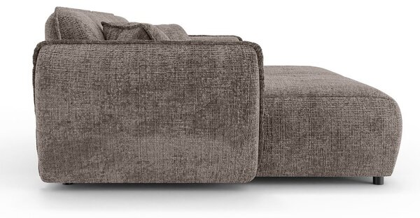 Кафяво-сив шенилов диван 252 cm Nelia Big – Ropez