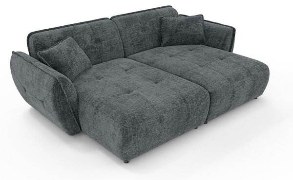 Тъмносив шенилов диван 252 cm Nelia Big – Ropez