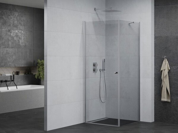 Mexen Pretoria душ кабина с врати 80 x 80 см, прозрачна, хром - 852-080-080-01-00