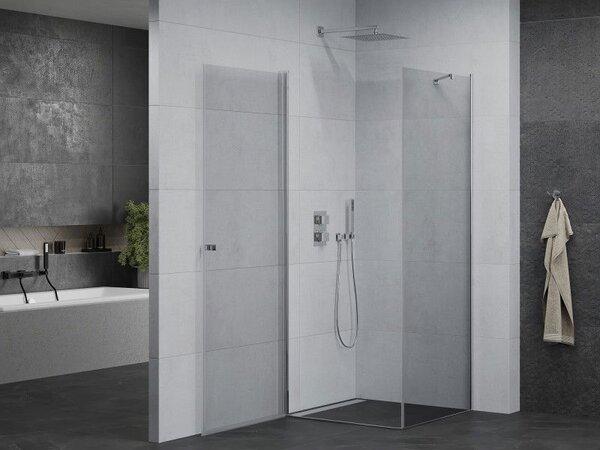 Mexen Pretoria душ кабина с врати 80 x 80 см, прозрачна, хром - 852-080-080-01-00
