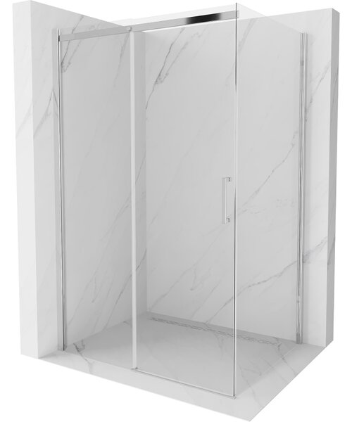Mexen Omega плъзгаща се душ кабина 100 x 70 см, прозрачна, хром - 825-100-070-01-00