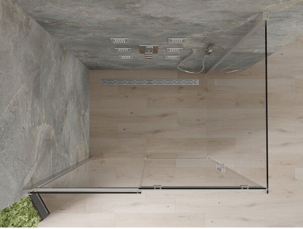 Mexen Omega плъзгаща се душ кабина 100 x 70 см, прозрачна, хром - 825-100-070-01-00