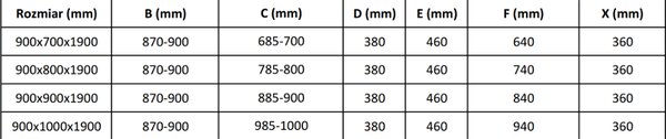 Mexen Apia плъзгаща се душ кабина 90 x 70 см, прозрачна, черна - 840-090-070-70-00