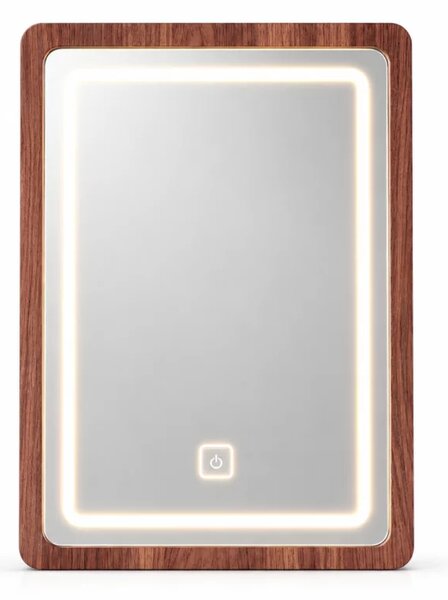 LED огледало за тоалетна масичка CRYSTAL - Walnut (орех)