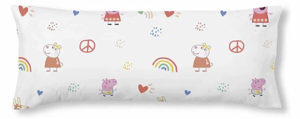 Калъфка за възглавница Peppa Pig Peace Многоцветен 45 x 110 cm