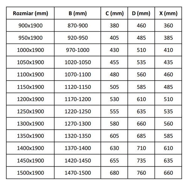 Mexen Apia плъзгащи врати за душ 110 см, прозрачни, черни - 845-110-000-70-00