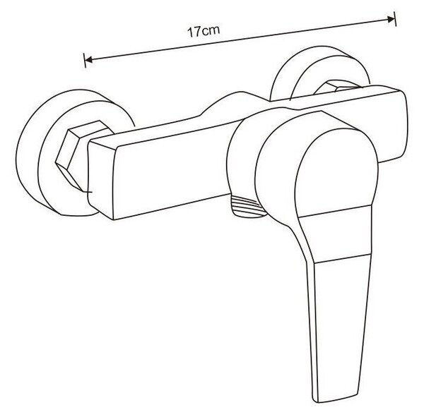 Mexen Caro DF62 комплект душ, черен - 746604DF62-70