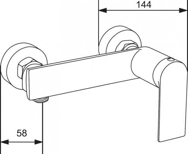 Mexen Zero DQ40 комплект душ, златен - 71114DQ40-50
